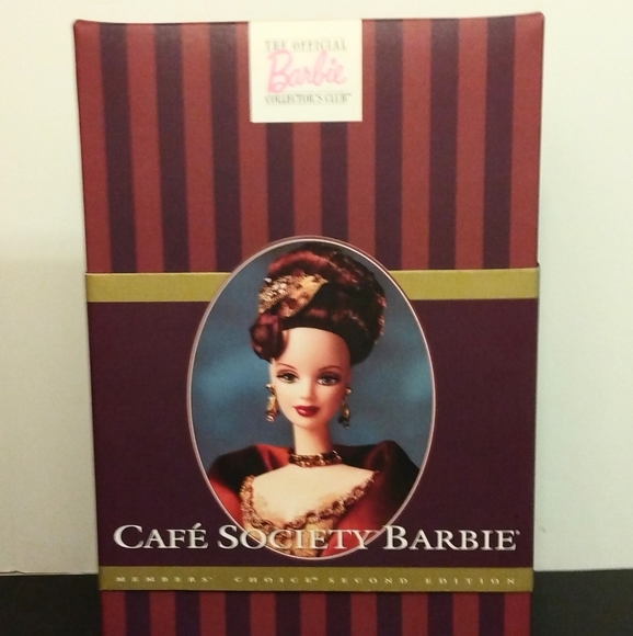 🌹🍃New In Box ~ 1997 “Cafe Society” Members Collector Barbie Doll - Picture 5 of 8
